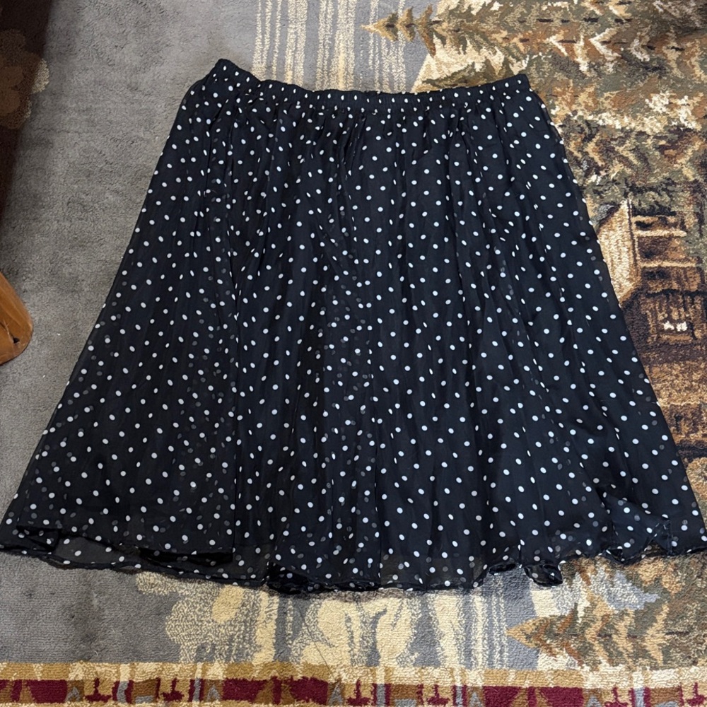 JP Collections Vintage Polka Dot Maxi Skirt size 26/28